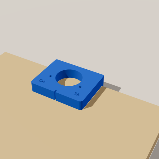 Concealed Hinge Drilling Jig 35 mm – Cup Hinge Boring Guide (C 3/4/5/6 mm)