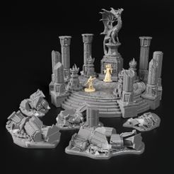 2020 02 v2.jpg OBJ-Datei Timeworn Ruins・3D-druckbares Modell zum herunterladen