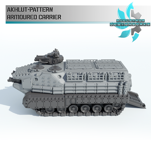 💂 Akhlut-Pattern Amphibious Assault Vehicle・ 3D File for ・Cults