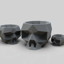 untitled.213.png Skull pot lowpoly