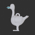 DECORATION-HOME-KEYCHAIN-GOOSE-DIMENSIONS-4.png Duckling with knife hanging ornament