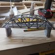 Échelle HO Pont en treillis arqué en acier de 126 pi.