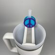 IMG_2056.jpg Peace Sign Straw Topper, Retro Straw Charm for Stanley Cup Tumblers