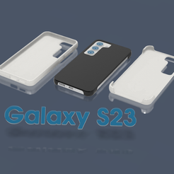 S23-case.png STL file Samsung Galaxy s23 case (two designs)・Model to download and 3D print