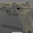 2.jpg Ghost in the shell - Major termoptic pistol 3D print model
