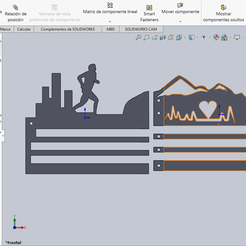 1.png STL file Athletics medal table・3D printer design to download