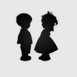 1.png kids silhouette - children silhouette