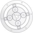 ravigneaux gear 2.jpg STL-Datei Ravigneaux gear set-planetary gear system・Design zum Herunterladen und 3D-Drucken