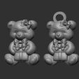 teddy-with-christmas-gift-cnc-model-keychain-11.jpg teddy with christmas gift cnc model keychain