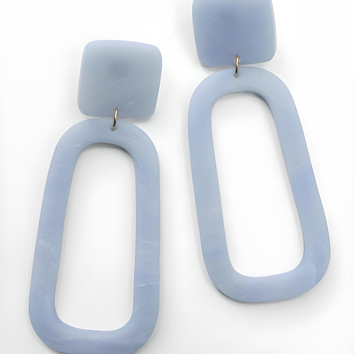 POLYMER CLAY CUTTER IRREGULAR OVAL X3 SIZES 3D model