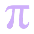 pi.stl the mathematical symbol pi (π)