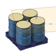 Oil-Drums-9.png Model Railway Steel Oil Drums on a Pallet