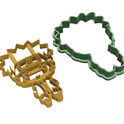 Naruto-corta-Galleta.png 3D file Corta Galleta Naruto (NARUTO MODO SABIO )・3D printer model to download