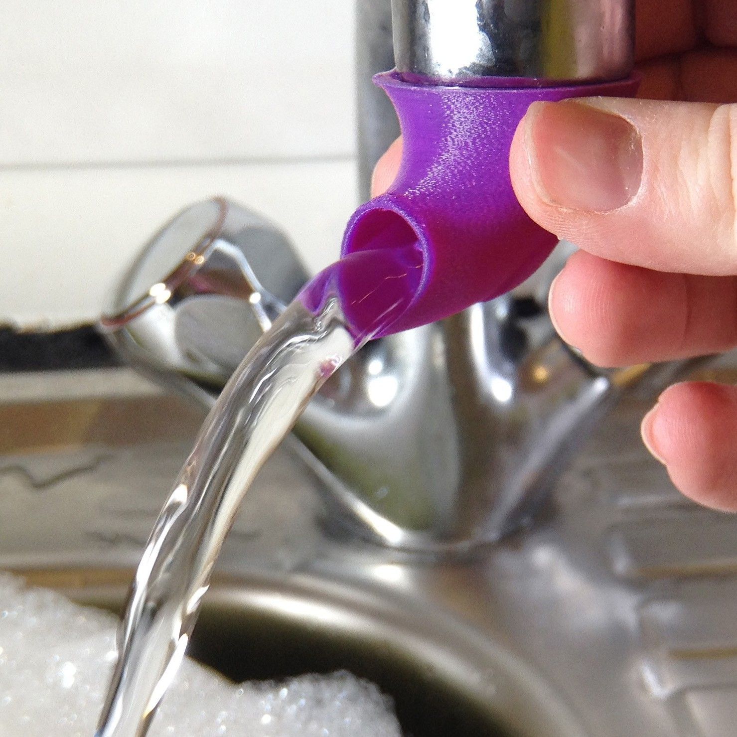 1.jpg Download free STL file Water Saving Kitchen Tap Spout • Design to 3D print, Mirthin
