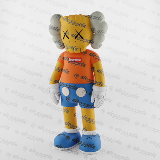 🎨 Kaws Bart Simpson・ STL File for ・Cults