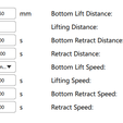 Layer Height: 0050 | Bottom Lift Distance: Bottom Layer Count: 5) Lifting Distance: Exposure Time: 2500 | s Bottom Retract Distance: Bottom Exposure Time: 35.000 | Retract Distance: Waiting Mode During Printing: Bottom Lift Speed: Rest Time Before Lift: Lifting Speed: Rest Time After Lift: Bottom Retract Speed: [ 210.000 | Rest Time After Retract: 0500) s Retract Speed: {210.000} Garrafa de fantasia #4