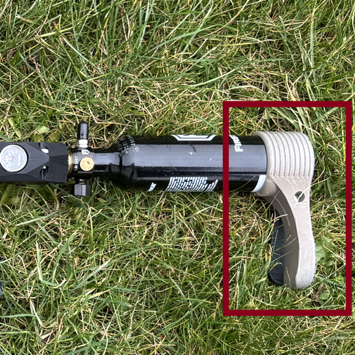 HPA Tank Buttstock 3D model