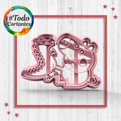 477-George-con-dino.46.jpg Archivo STL Cortante George con Dino Peppa Pig・Diseño imprimible en 3D para descargar