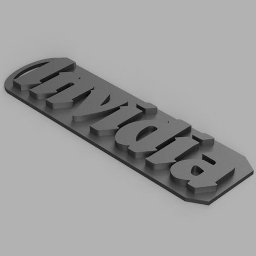 Download Stl File Invidia Logo Keychain • 3d Printing Object ・ Cults