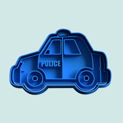 auto-policia-molde-cortante-estampa.png police car cookie cutter 3d model download