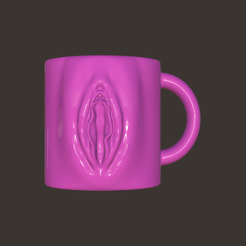 Vagina-cup-13.png STL file Vagina Mug・3D print object to download