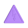 Electric_warning_sign.stl Electric warning sign