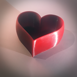 20180102_185227.png Free STL file Heart planter・3D printable object to download