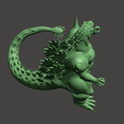 5.png SUPER GODZILLA - ULTRA DETAILED STL MESH - SNES APPEARANCE