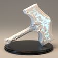 3.jpg Fichier 3D God of War Thor's Hammer Digital STL/3MF 3D Printing File for Cosplay LED COMPATIBLE・Plan pour imprimante 3D à télécharger