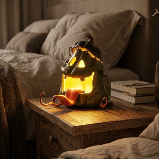 Frankenstein Pumpkin Lamp