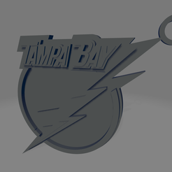 Tampa-Bay-Lightning.png STL file Tampa Bay Lightning Keychain・3D printer model to download