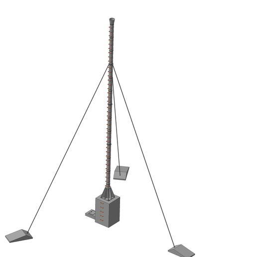 Сборка_Дымовая-труба-D-400-H-21м_001.jpg Design of a metal chimney for flue gas venting.