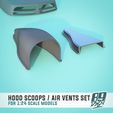 8.jpg Hood scoops / Air vents pack for 1:24 scale model cars