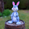 3dprinted_cartoon_bunny_cover.png Cartoon Bunny for your Garden