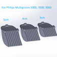clippers_set.png Philips Norelco Multigroom Trimmer Clipper Guard Haircut Attachment Set 41mm