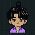 JINU-1.jpg JINU Multicolor Flat Keychain - K-POP Warriors