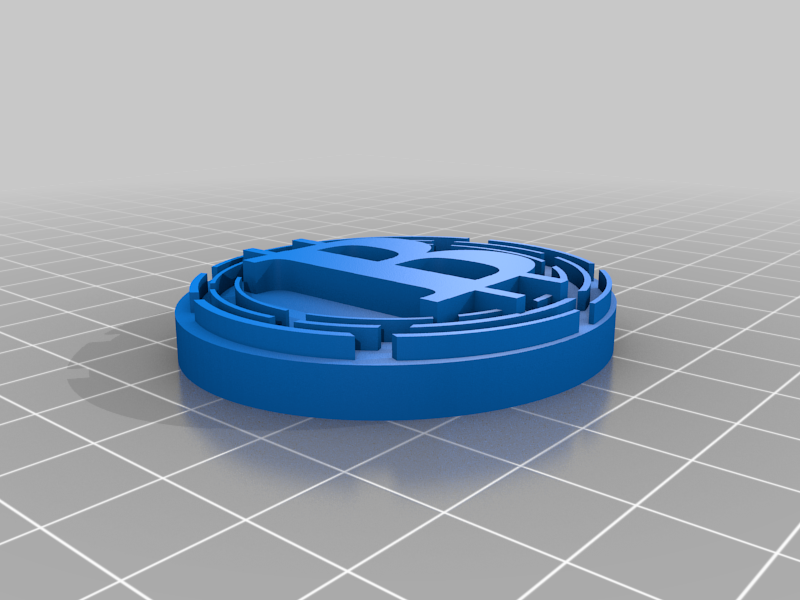 Download Free STL File Bitcoin Coin • 3D Printing Object ・ Cults