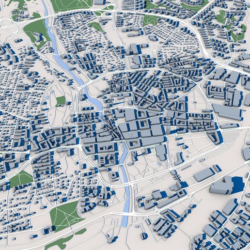 Vasteras City Sweden - 3D model önizlemesi
