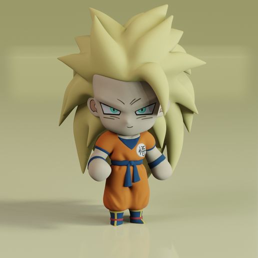 gokuSSJ3-Render.jpg Goku Chibi SSJ3