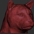 19.jpg Leopard head for 3D printing