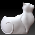 Imagen1.png Cat 2 planter or candle 3d model stl for 3d printing