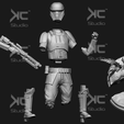 shoretrooper-30-cm-split.png Shoretrooper - Star Wars Fanart 3D print model