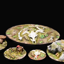 Wild Forest Set (25 socles de figurines pré-supportés +2 modèles bonus)