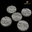 50mm-Natural-Stone-Bases-Thumbnail-V1.jpg 50mm Round Natural Rock and Stone bases x5 - LegendGames