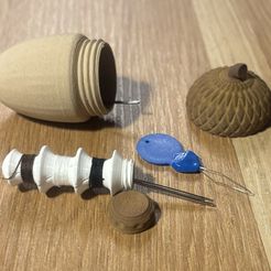 Magic Acorn Needlecase 🪡🧵💕 + Bonus 👁🍄