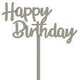 happy-birthday.png Cake Topper Happy Birthday - hearts and stars