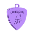 Llavero Lambo.stl Lamborghini key ring