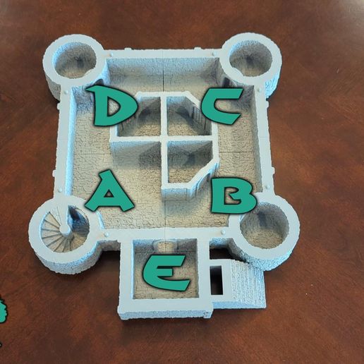 Castle-Keep-Assemble-00;00;00;19.jpg Castle - Norman Keep, DND scenery, medieval building, fantasy architecture, wargame scenery, 28mm and 32mm scale