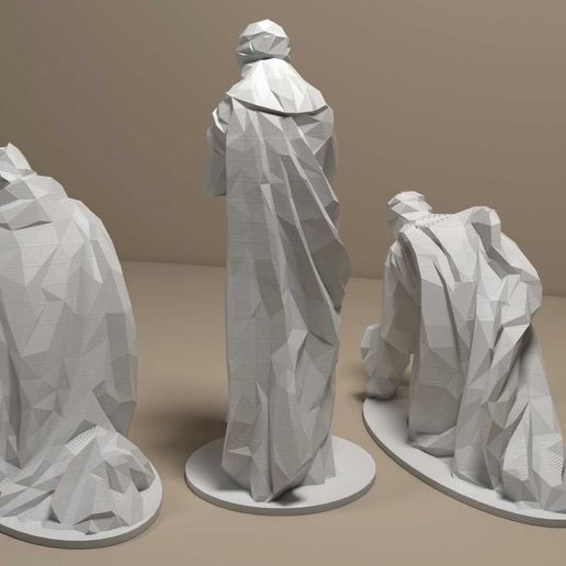 KINGS MAGIC - KINGS MAGIC - LOW POLY NATIVITY SCENE - Cults3D 3D Model ...