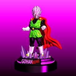 render-saiyaman-beast.jpg Файл STL ГОХАН ЗВЕРЬ САЙЯМАН ВЕРСИЯ・Шаблон для 3D-печати для загрузки